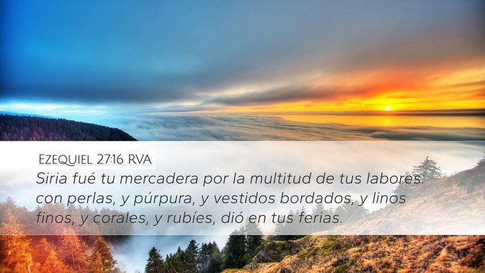 Ezequiel 27:16 RVA Bible Verse Image