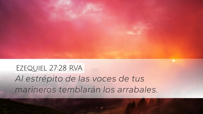 Ezequiel 27:28 RVA Bible Verse Image