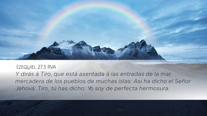 Ezequiel 27:3 RVA Bible Verse Image