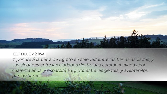 Ezequiel 29:12 RVA Bible Verse Image