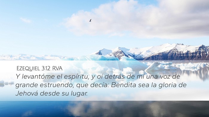 Ezequiel 3:12 RVA Bible Verse Image