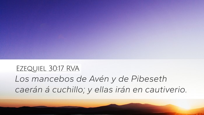 Ezequiel 30:17 RVA Bible Verse Image
