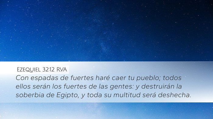 Ezequiel 32:12 RVA Bible Verse Image
