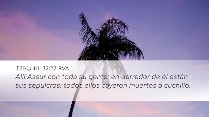 Ezequiel 32:22 RVA Bible Verse Image