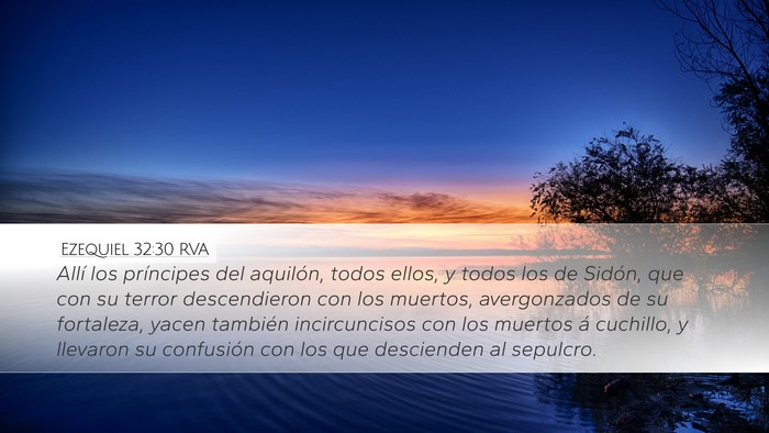 Ezequiel 32:30 RVA Bible Verse Image