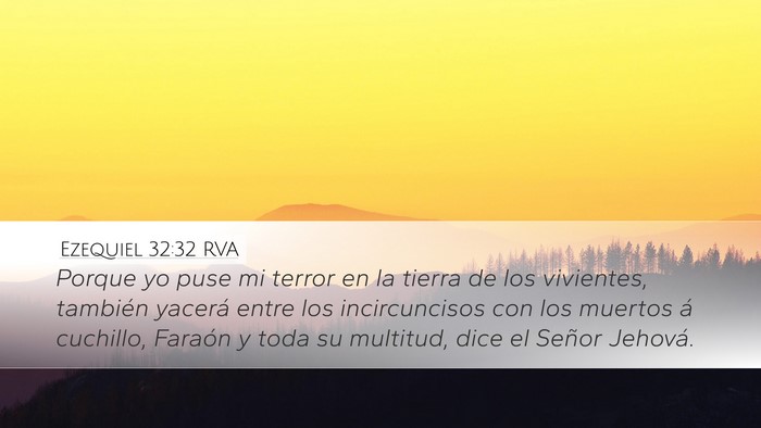 Ezequiel 32:32 RVA Bible Verse Image