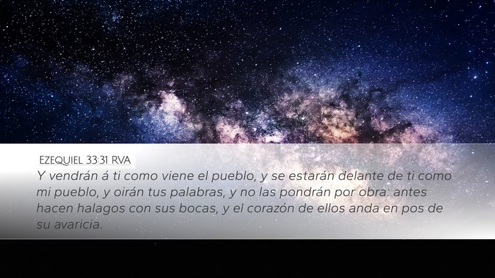 Ezequiel 33:31 RVA Bible Verse Image