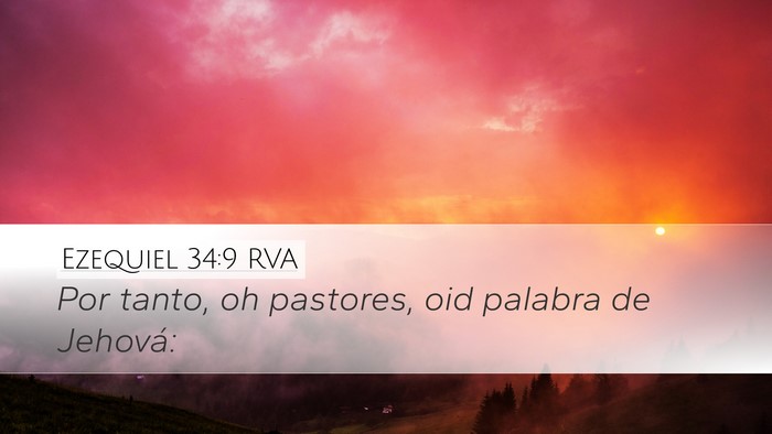 Ezequiel 34:9 RVA Bible Verse Image