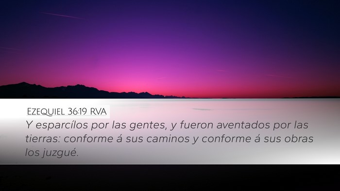 Ezequiel 36:19 RVA Bible Verse Image