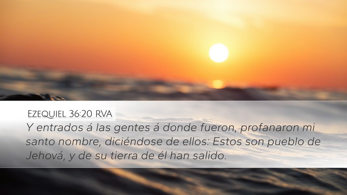 Ezequiel 36:20 RVA Bible Verse Image