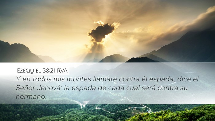 Ezequiel 38:21 RVA Bible Verse Image
