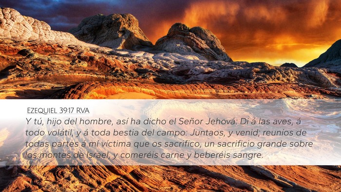 Ezequiel 39:17 RVA Bible Verse Image