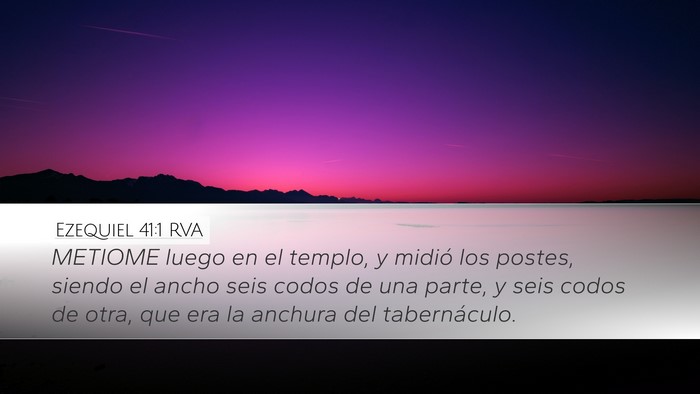 Ezequiel 41:1 RVA Bible Verse Image