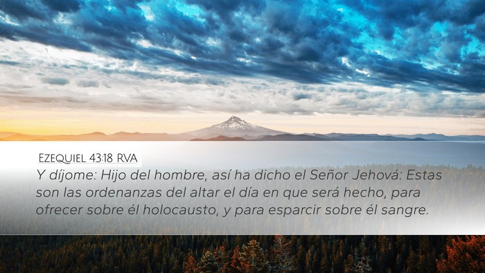 Ezequiel 43:18 RVA Bible Verse Image