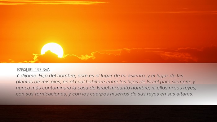 Ezequiel 43:7 RVA Bible Verse Image