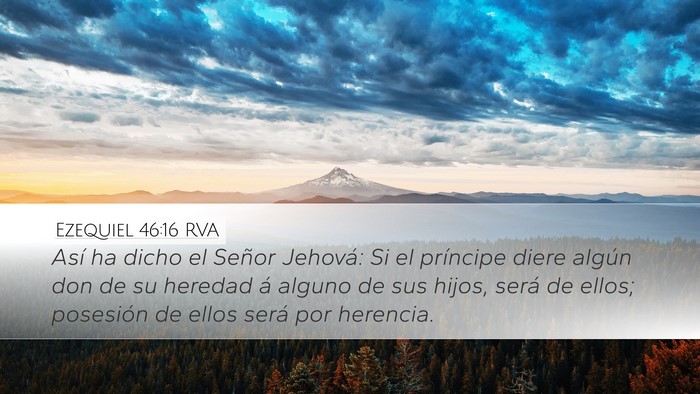 Ezequiel 46:16 RVA Bible Verse Image