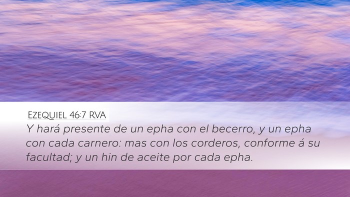 Ezequiel 46:7 RVA Bible Verse Image