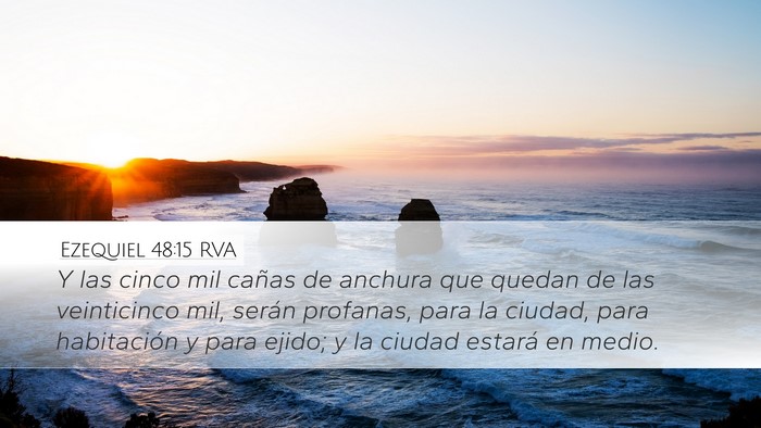 Ezequiel 48:15 RVA Bible Verse Image