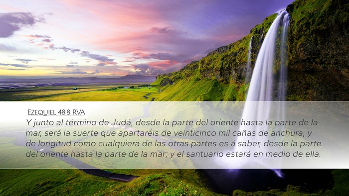 Ezequiel 48:8 RVA Bible Verse Image