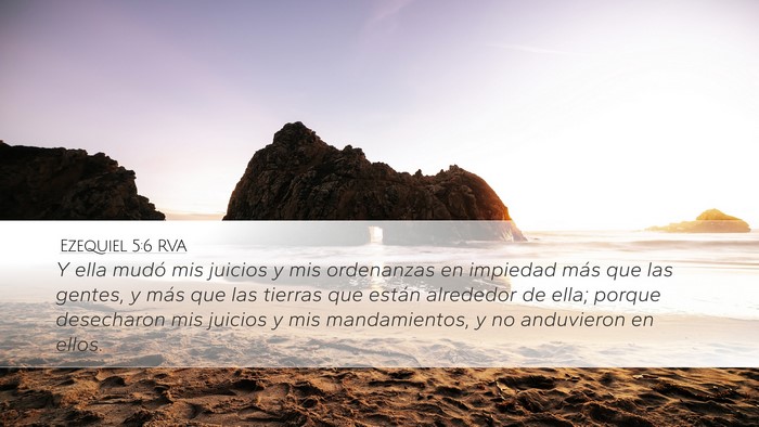 Ezequiel 5:6 RVA Bible Verse Image