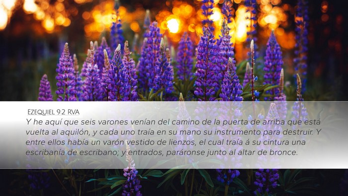 Ezequiel 9:2 RVA Bible Verse Image