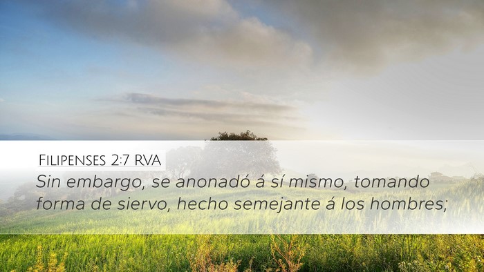 Filipenses 2:7 RVA Bible Verse Image