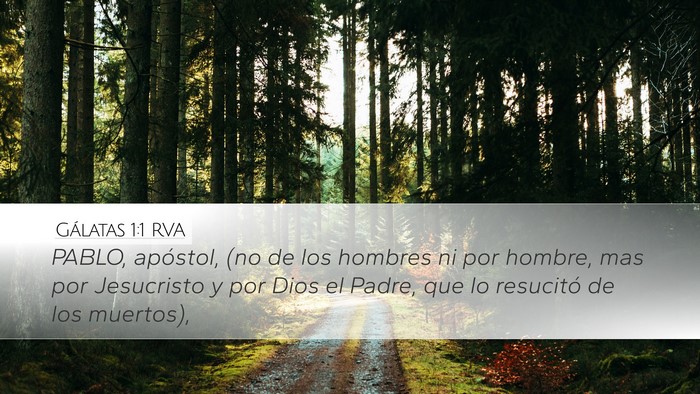 Gálatas 1:1 RVA Bible Verse Image