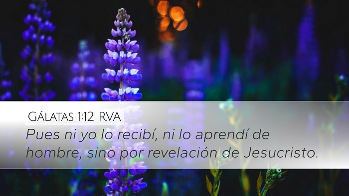 Gálatas 1:12 RVA Bible Verse Image