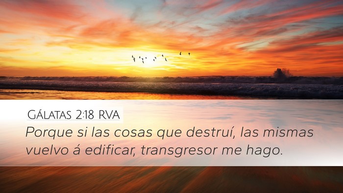 Gálatas 2:18 RVA Bible Verse Image