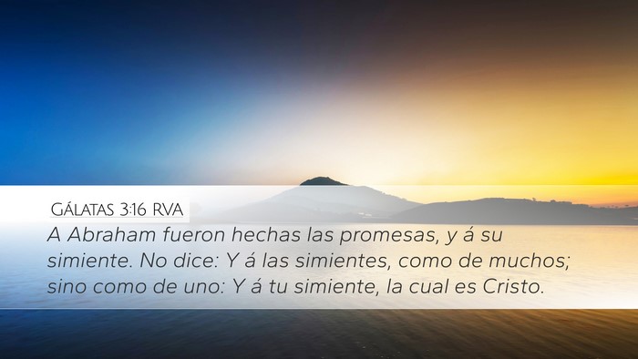 Gálatas 3:16 RVA Bible Verse Image