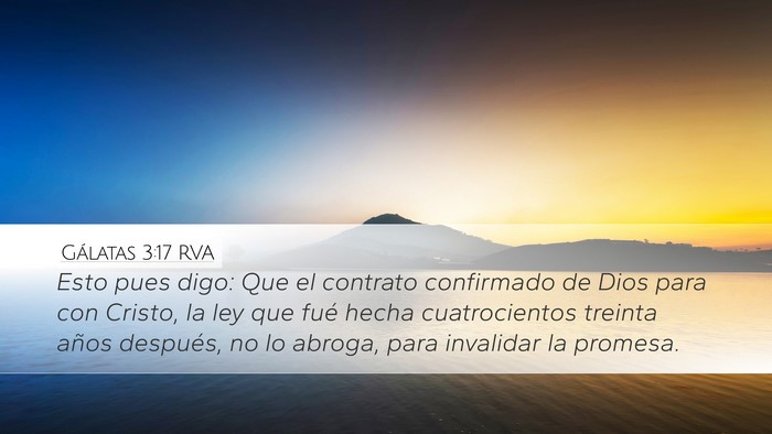 Gálatas 3:17 RVA Bible Verse Image