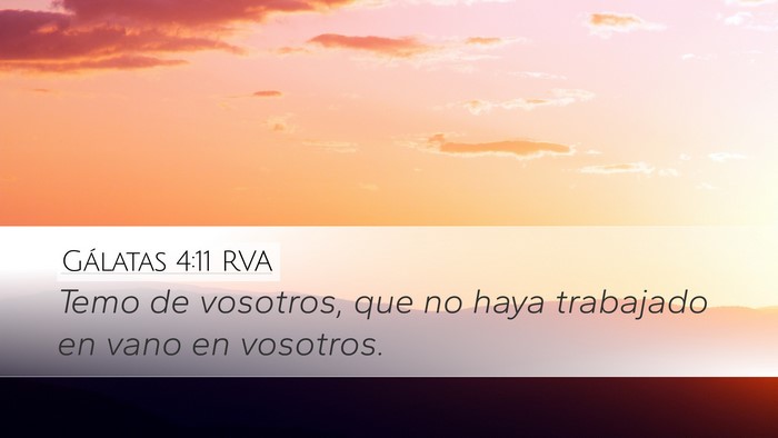 Gálatas 4:11 RVA Bible Verse Image