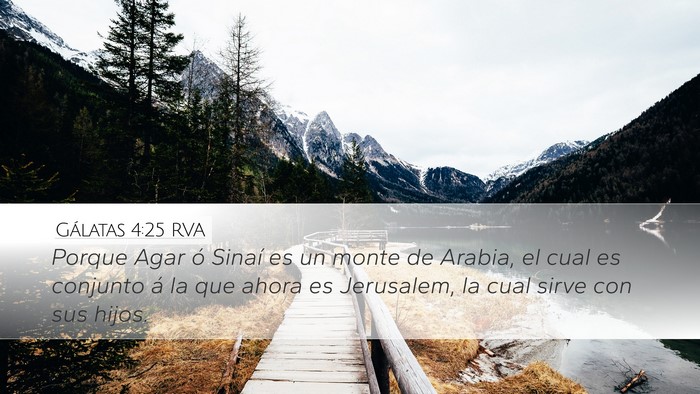 Gálatas 4:25 RVA Bible Verse Image