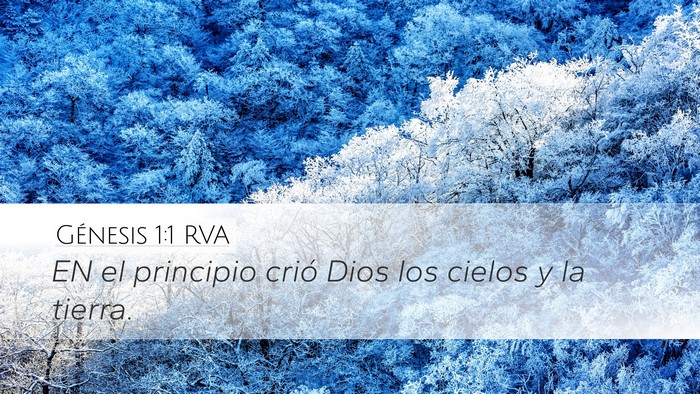 Génesis 1:1 RVA Bible Verse Image
