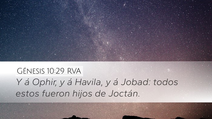 Génesis 10:29 RVA Bible Verse Image