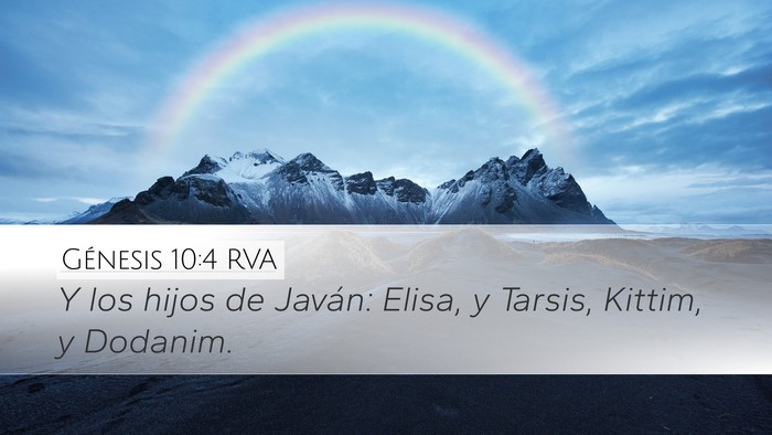 Génesis 10:4 RVA Bible Verse Image