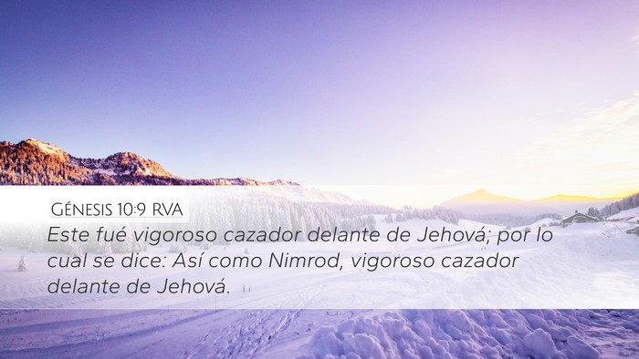 Génesis 10:9 RVA Bible Verse Image