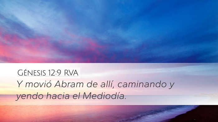 Génesis 12:9 RVA Bible Verse Image