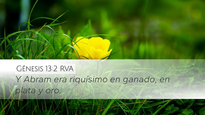 Génesis 13:2 RVA Bible Verse Image