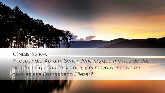 Génesis 15:2 RVA Bible Verse Image