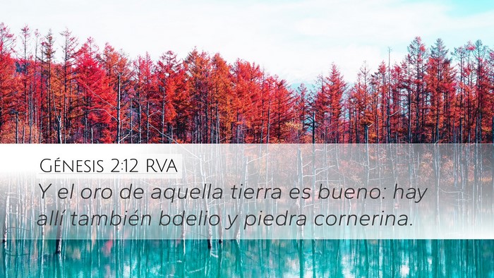 Génesis 2:12 RVA Bible Verse Image