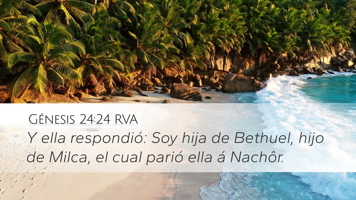 Génesis 24:24 RVA Bible Verse Image