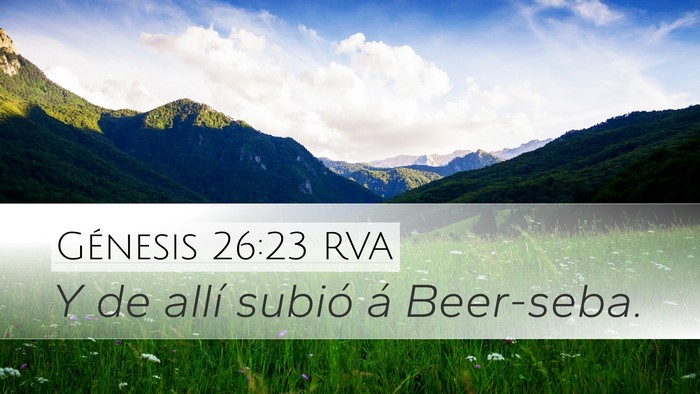 Génesis 26:23 RVA Bible Verse Image