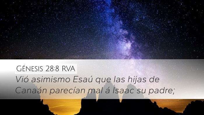 Génesis 28:8 RVA Bible Verse Image