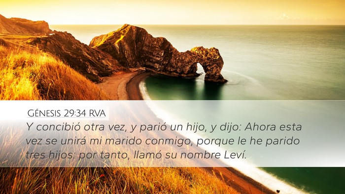 Génesis 29:34 RVA Bible Verse Image