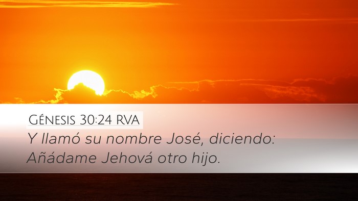Génesis 30:24 RVA Bible Verse Image