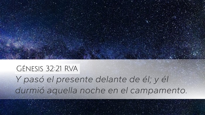 Génesis 32:21 RVA Bible Verse Image