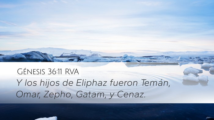 Génesis 36:11 RVA Bible Verse Image