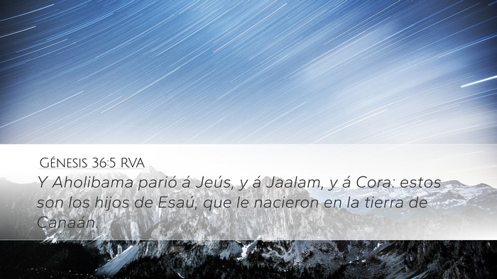 Génesis 36:5 RVA Bible Verse Image