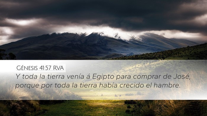 Génesis 41:57 RVA Bible Verse Image
